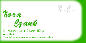 nora czank business card