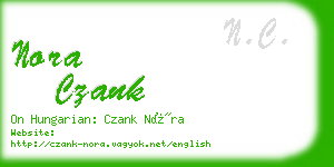 nora czank business card